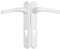 Mila Spring Loaded UPVC Door Handles 123mm Screw Centres - White