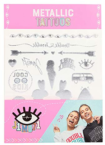 Depesche 10373 - Tattoos mit Metallic Effekt, Lisa und Lena J1MO71, über 30 Tattoos