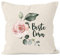MoonWorks® Kissen-Bezug Beste Oma Geschenk Watercolor Kissen-Hülle Deko-Kissen Baumwolle Natur Unisize