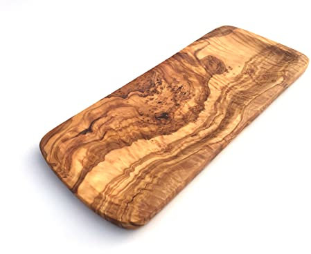 generisch Plateau rectangulaire en Bois d'olivier de 35 cm - Fabriqué à la Main