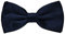 MASADA Herren Fliege Nachtblau glänzend und stufenlos verstellbar, handgefertigt mit Hakenverschluss - 12 x 6 cm 100% Polyester