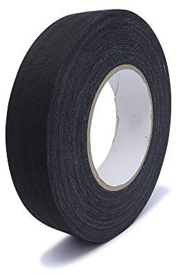 gws Nastro adesivo in tessuto antiscivolo | Nastro adesivo in lana di cellulosa particolarmente resistente e adesivo in gomma di alta qualità | particolarmente flessibile e flessibile (30 mm, nero)