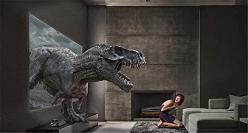 Yingxin34 Puzzle mit 2000 Teilen, Dinosaurier und Mädchen, Bodenpuzzle für Kinder und Erwachsene, 70 x 100 cm (27,56 x 39,37 Zoll)