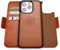 Dreem Fibonacci kompatibel mit iPhone 14 Pro Max Brieftaschen-Etui / 2-in-1 stoßfestes Etui und abnehmbares Folio aus veganem Leder, MagSafe-kompatibel, RFID-Schutz [Karamell]