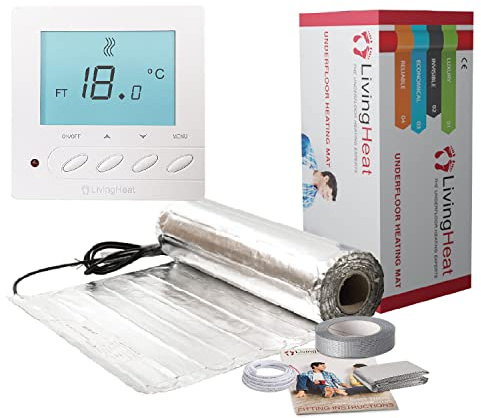 Underfloor Heating Kit for Under Laminate & Wood Floors, Electric 150w /m² with M5 Manual Thermostat, 17/m²