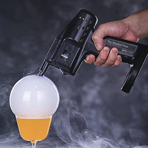 Rauchgenerator Werkzeug, Handheld Smoked Bubble Gun, keine offene Flamme erforderlich, für Fleisch, Getränke, BBQ, Käse, Tassenabdeckung und Holzspäne im Lieferumfang enthalten