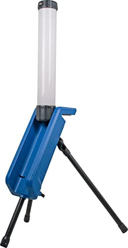 as - Schwabe CENTRA 360° Akku LED Lichtsäule 30 W, 3000 Lumen - mobiler Tower Baustrahler 112 cm - 2 Lichtstufen - 360° Beleuchtung - Arbeitsleuchte klappbar - 18,5V Akku - IP54, 46374