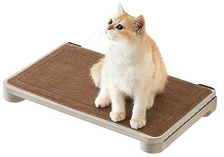 Feandrea Clickat Kollektion - Nr. 007 Katzenbrett, extrem schnelle Montage, unbegrenzt erweiterbar, Module und Filzpad austauschbar, Kletterwand Katzen, Katzenmöbel zur Wandmontage