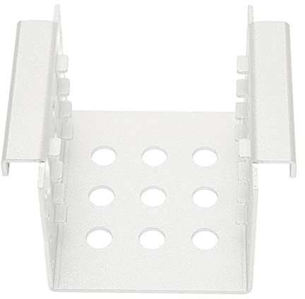 2.5In Hard Drive Cage Hard Drive Rack Aluminium Alloy Hdd Mounting Rack Hollow Design High Hardness (Silver)