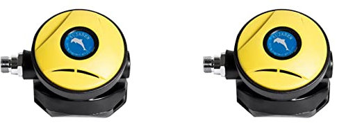 mansH 2X Scuba Diving 2. Stufe Atemregler Professionelle Unterwasser Scuba Dive Octopus Diving Atemregler Ausrüstung Zubehör-Gelb