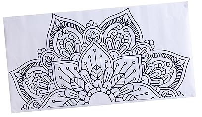 Cabilock 1stk Mandala-tapetenrand Mandala-tapeten Kleben Und Schälen Wandtattoos Tapete Wandtattoo Hause Wandtattoo Mandala Grau Hintergrund Wandgemälde Halbkreis
