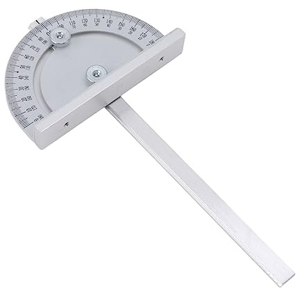 Miokycl 180-Grad-Winkelmesser für Holzbearbeitung, Gravur, Winkelmesser, Aluminiumlegierung, Winkelmesser