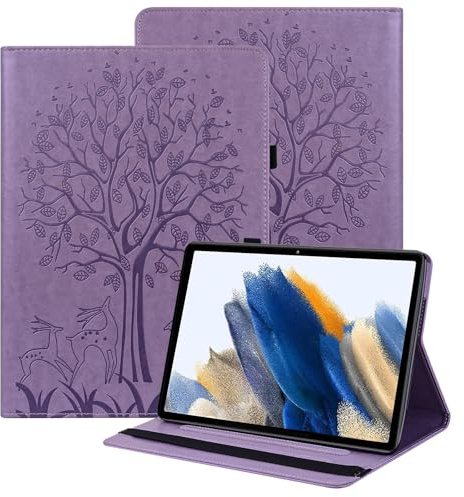 BOLELAW Hülle für Google Pixel Tablet 11 Zoll 2023 – Stoßfest PU Leder Folio Case mit Stifthalter, Kartenfächern & Standfunktion, Lila