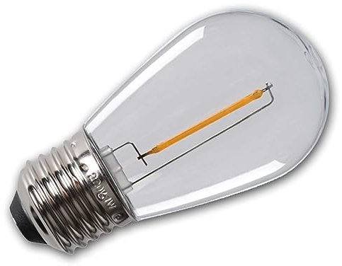Kanlux E27 Lichterketten-Birne ST45, neutralweiß, 230V/0,5W, 50lm, Filament LED, Kunststoff-Leuchtkörper, Ø45x87mm, nicht dimmbar