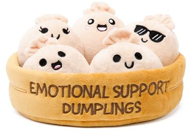 WHAT DO YOU MEME? Emotional Support Dumplings - Plüschknödel-Spielzeug, Stofftier von Emotional Support Plushies Medium