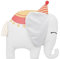 Atmosphera - Kissen Elephant Baumwolle - grau - 42x38 cm - Grau
