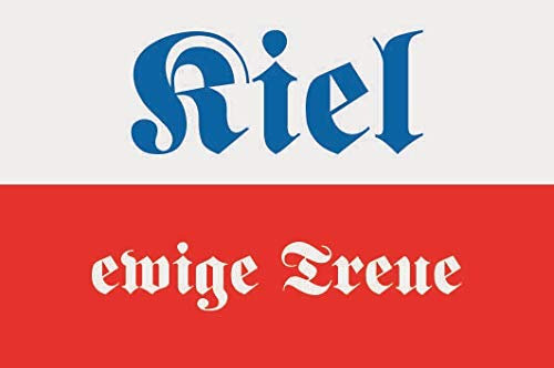 U24 Aufkleber Kiel ewige Treue Flagge Fahne 15 x 10 cm Autoaufkleber Sticker