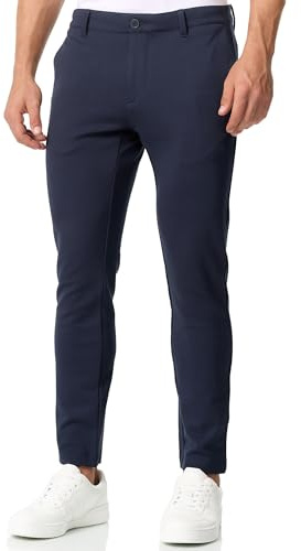 JEFF Herren JFEzra Anzughose Zeitlose Stretch-Stoffhose mit 4 Taschen | Elegante Anzughose mit Stretch und hoher Bewegungsfreiheit, Herrenhose, Stoffhose, Businesshose, Freizeithose für Männer