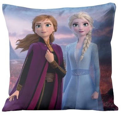 MTOnlinehandel Deko-Kissen für Kinder & Teenager, weich, kuschelig, für Frozen Fans Anna & ELSA, Fanartikel ideal für Kinderbett, Sofa, Leseecke oder Auto (Frozen)