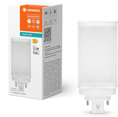 LEDVANCE DULUX LED T/E13 HF & AC MAINS V 6W 840 GX24Q-1
