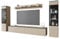 PIASKI Conjunto de Muebles de salón Vera II, iluminación LED Opcional, Juego de Muebles de salón, Distintos Colores (Congo, Sin iluminación LED)