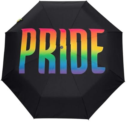 GAIREG Pride Regenschirme, regenbogenfarben, winddicht, automatisches Öffnen, Schließen, faltbarer Regenschirm