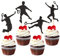 Keaziu 24 Pack Badminton Cupcake Toppers Sports Players Cupcake Picks Sports Theme Birthday Cake Decorations for Baby Shower Boys Girls Birthday Party Decorations