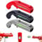 3 Pcs Cap Gun Bottle Opener,Beer Bottle Opener Cap Gun,Funny Launcher Shooter Bottle Openers with 2 Mini Bottle Opener Keyring for Family Parties, Outdoor BBQs, Christmas Gifts (Gray＋Red+Black)