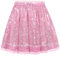 Pailletten Rock Mädchen Glitzer Rock Kinder A-Linie Glitzerrock Disco Outfit für Festlich Party 5–6 Jahres Rosa