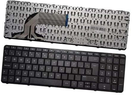 Teclado de Computadora Portátil Compatible para HP Pavilion 15-N 15-E 15-S 15-D 15-G 15-H 15-F 15-R Español (con Marco)