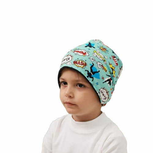 MAKFORT Kinder Beanie Mütze Weiche Baumwolle Hut Kinder Schlupfmütze Junge Und Mädchen Herbst Frühling