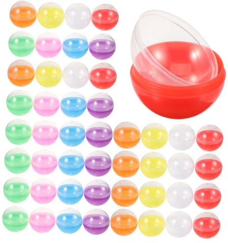 Cabilock Boîte De Rangement Ronde En Plastique Pour Œufs De Pâques À Remplir Décorations De Fête Jouets En Peluche Pour Fêtes