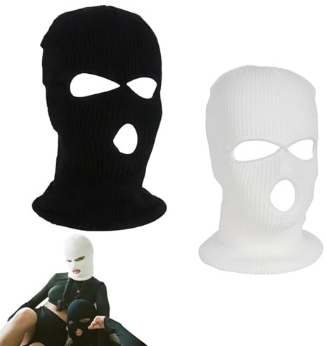 XINSUO 2 Stück Kopfbedeckung Für Autositze,Universeller Auto-Kopfstützenbezug,kopfstützenbezüge lustig,Kreative Personalisierte Lustige Mütze Für Autositz-Kopfbedeckung,Schwarz und Weiß