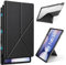 RollinCase Funda para Samsung Galaxy Tab S10+ Plus/ S9+ Plus/ S9 FE+ Plus de 12,4 Pulgadas, Soporte Triangular Cuero PU Plegable Ultrafino Funda, Función Auto Sleep/Wake, Negro