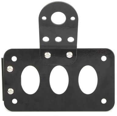 DUSHUO Number Plate Holder Motorcycle Universal Side Mounted Taillight Frame License Plate Bracket Accessories