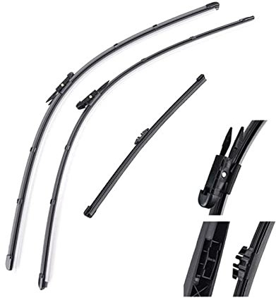 Juego de escobillas limpiaparabrisas para Ford Kuga 2013 2014 2015 2016 2017 Escobilla limpiaparabrisas Delantera y Trasera