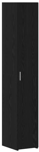 vidaXL Highboard Schwarz Eiche 30x42.5x185 cm Spanplatte