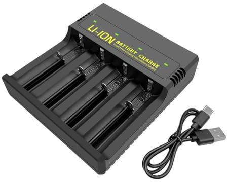 4Bay Type C To USB 18650 Battery Charging Box For 3.7V Lithium Rechargeable Battery18650/26650 21700/16340