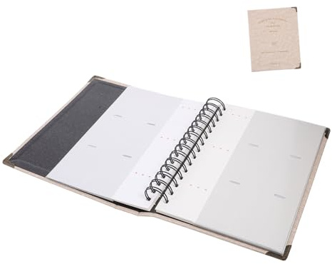 BELLIFFY Ticket Collection Album for Concert and Movie Tickets 120-entry Coil-Bound Gray Stub Storage Book for Travel and Event Memorabilia
