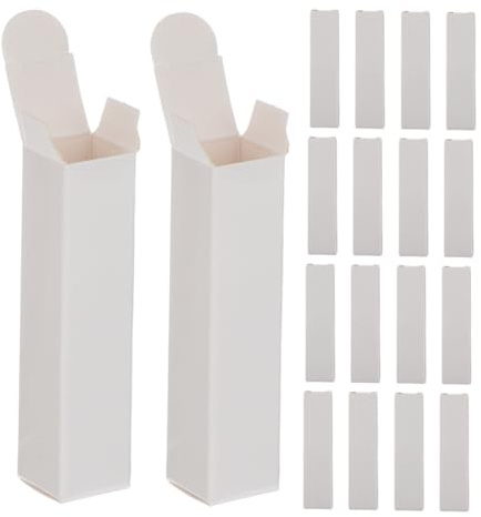 DEARMAMY 50 Stück Papier Lippenbalsam Tuben Kraftpapier Verpackungskartons Kompakt Tragbar für DIY Lippenpflege Behälter für Ätherische Öle und Lipgloss Aufbewahrung