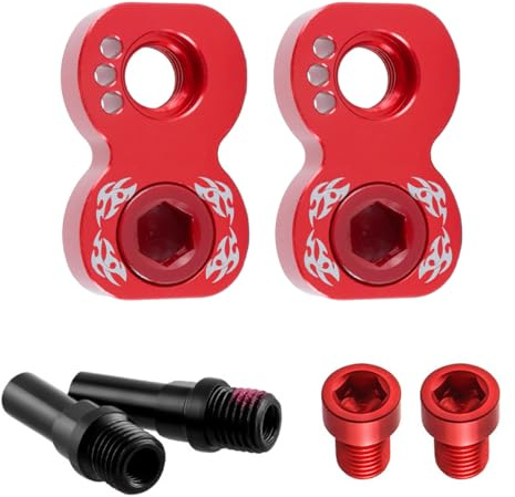 Durlo Ein Set Aus Bremsstangenverlängerungen Für Falträder, V-Bremsen-Umrüstadapter 406-451 (Rot)