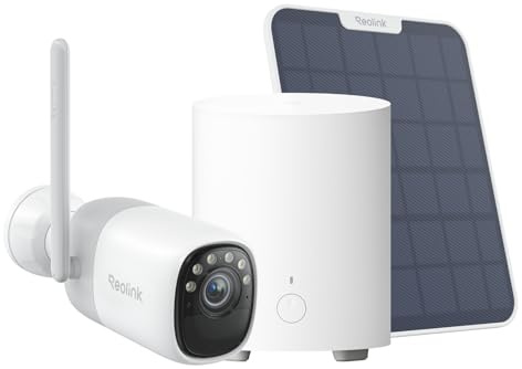 Reolink Altas, 2K 4MP Überwachungskamera Aussen Solar mit 20000mAh Akku, 10s Voraufzeichnung, ColorX-Nachtsicht, Das All-in-One-Sicherheitszentrum mit lokalem Speicher, Home Hub Mini+Altas 2K