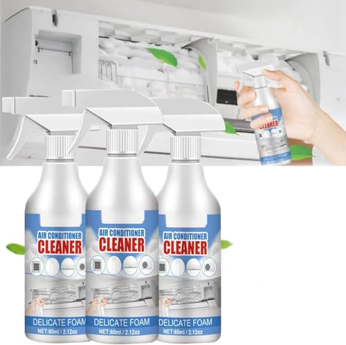Air Conditioner Cleaner, AC Foaming Coil Cleaner Spray, Multi-Function Air Con Cleaner for Home & Car (3Pcs)