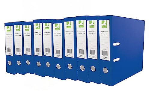 Q-Connect KF20020 Aktenordner A4 Polypropylen blau, 10er Pack