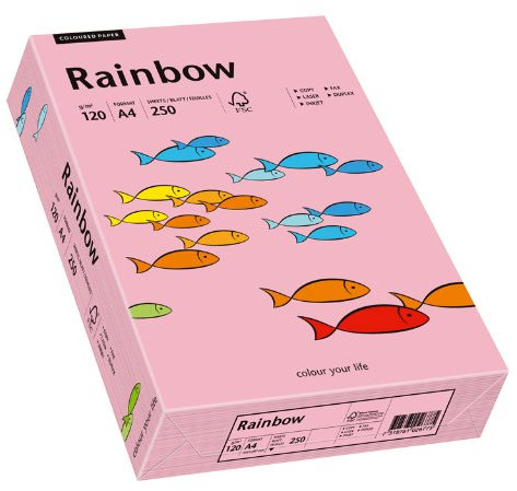 Papyrus 88042546 Druckerpapier Rainbow 120 g/m², A4 250 Blatt rosa