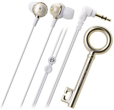 audio technica ATH-CKF500 Headphones with Key for Winding the Cable