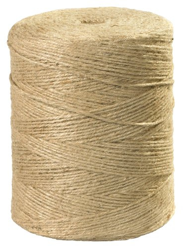 Aviditi Fiber Jute Twine, 5-Ply, 3000', 140 lbs. Tensile Strength, Natural (TWJ300)