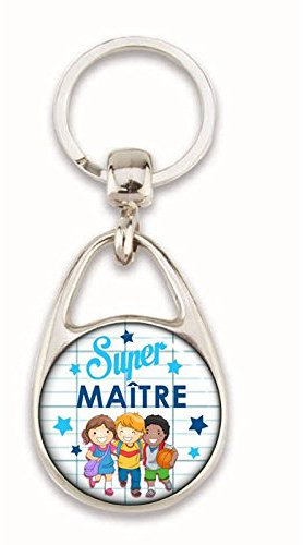 ANGORA Porte clé - Super maître - idée Cadeau Maitre Fin d'année Scolaire