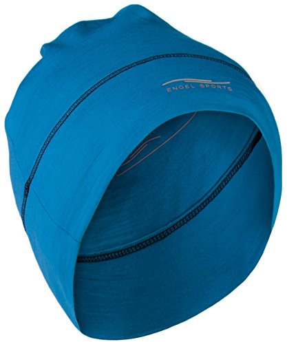 Engel Sports Mütze - wärmend, sportlich, stylisch | GOTS-zertifizierte Funktionswäsche, Sky, Einheitsgröße, elastisch