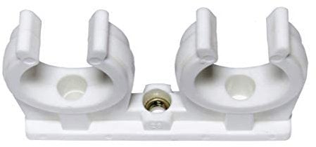 10 Stück Rohrclipse Rohrclips Rohrschelle doppelt (8 mm)
